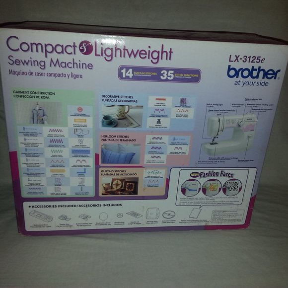 BROTHER Sewing Machine LX-3125 Portable 14 Stitch - Picture 9 of 10